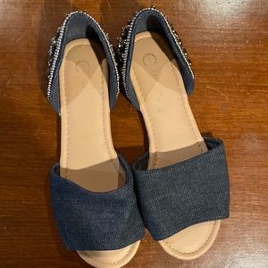 C est 1946 open toe flats